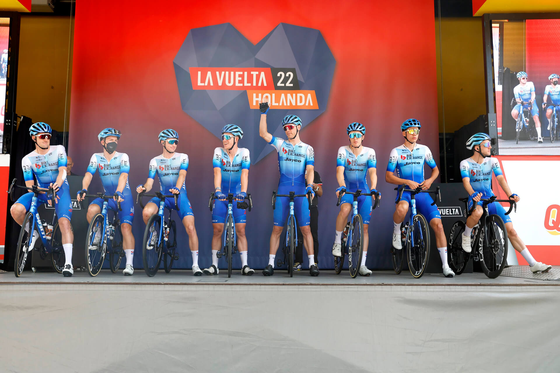 Team BikeExchange- Jayco presente en La Vuelta a España con un enfoque de dos frentes: Yates por la general y el velocista Groves para los sprints.